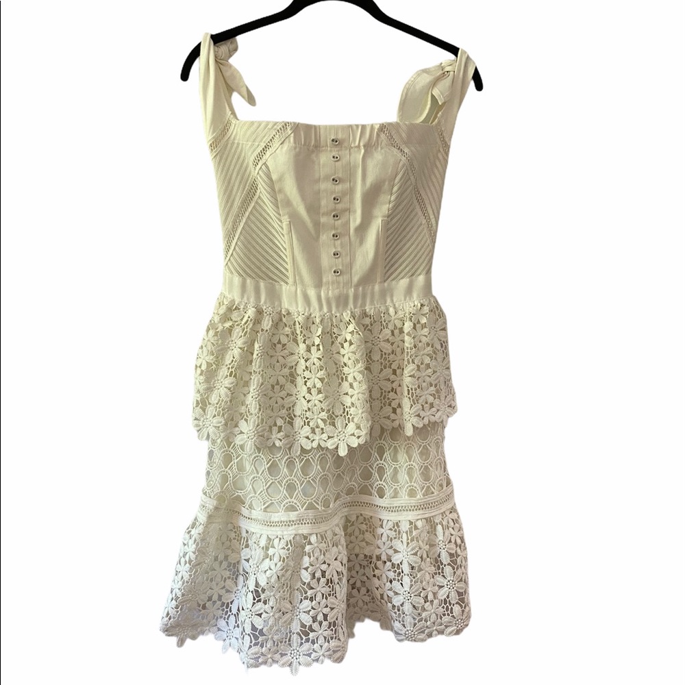 White Vishal Floral Dress